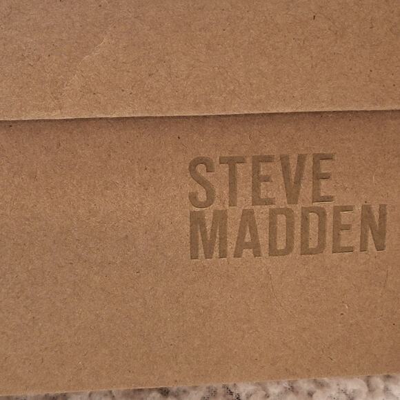 NIB Steve Madden LAUREL SILVER heeled platform Sandals Women size 10 - Picture 8 of 9